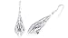Filigree Style Drop Earrings Sterling Silver