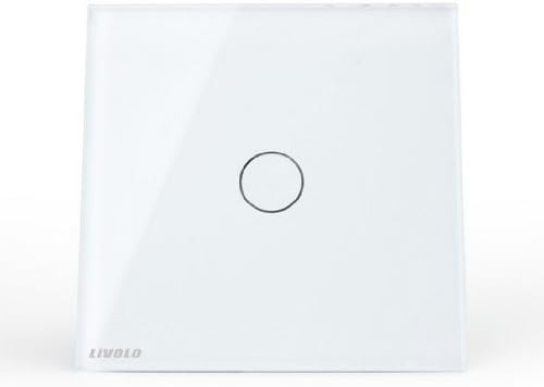 EU Standard ,VL-C701SR-11, 1Gang 2 Way, Touch Remote Switch, White Crystal Glass Panel, 110v~250V + LED Indicator