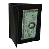 TRI-FOLD EXTERIOR ID BLACK LEATHER MEN'S WALLET