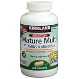 Kirkland Signature Mature Multi Vitamins & Minerals with Lycopene and Lutein 400 Tablets - Compare to Centrum Silver