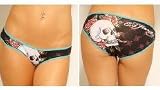 Ed Hardy - ED HARDY #1027 CR SKULL & ROSES TILED BIKINI SMALL