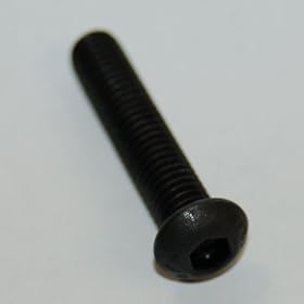 M3 X 10mm Button Head Cap Screw; Black; Pack of 10