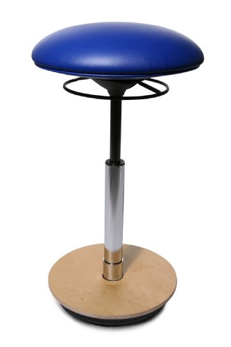 Topstar ST60S18 Drehhocker Sitness 26 / Bezugstoff royalblau / Fussplatte Holz Preisvergleich