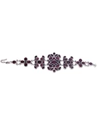 Garnet pendant bracelet, Scarlet Symphony