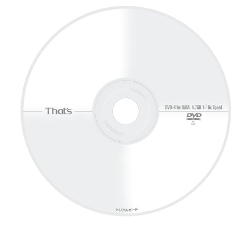 太陽誘電製 That's DVD-Rデータ用 16倍速4.7GB トリプルガード(ハードコート) スピンドルケース50枚入 DR-47WTY50BNT