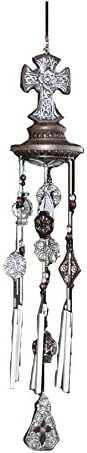 The Faith Collection FC-1275 Floral Center Wind Chime Keychain, 29"