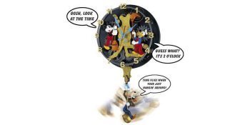 KNG Disney Clock Cleaners Wall Clock