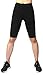 Neonysweets Womens Active Workout Tights Yoga Short Cotton Half Tights Black L