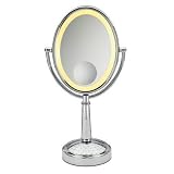 Infiniti by Conair Triple Mangnification Mirror with 9" Oval Frame, Polished Chrome