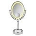 Infiniti by Conair BE86 Triple Mangnification Mirror with 9" Oval Frame, Satin Nickel Finish