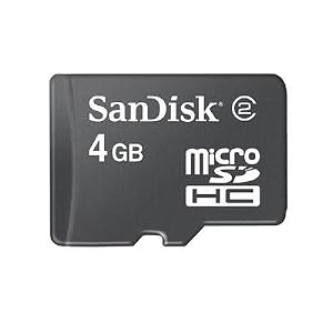SanDisk SDSDQ-004G-A11M MicroSDHC 4GB Card (Black)