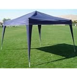 10 x 10 COMPACT EZ POP UP BLUE Canopy New Gazebo NO Sidewalls