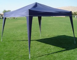 10 x 10 EZ POP UP BLUE Canopy New Gazebo NO Sidewalls