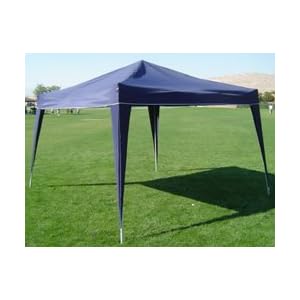 10 x 10 COMPACT EZ POP UP BLUE Canopy New Gazebo NO Sidewalls by 