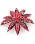 Red Swarovski Crystal & Enamel Brooch