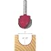 Freud 18-113 1-Inch Diameter Round Nose Router Bit with 1/4-Inch Shank