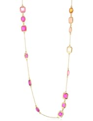 kate spade new york "Coated Confetti" Pink Wrap Necklace, 45"