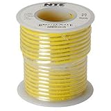 NTE Stranded 16 AWG Hook-Up Wire Yellow 25 ft.