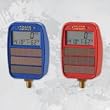 Yellow Jacket 49042 Lo-Side Solar/Light-Powered Digital LCD Gauges