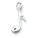 Buy Sterling Silver Music Charm with 20 inch Sterling Silver Chain by A Great Jewelry Co.