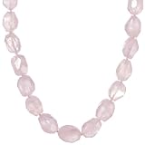 14k Yellow Gold Rose Quartz Necklace, 18