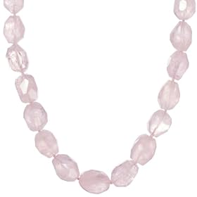 14k Yellow Gold Rose Quartz Necklace, 18 by Amazon.com Collection