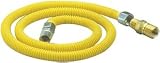 Eu4-8 P 1/2 O.D. Automatic Gas Shut-Off Fittings (1/2 M.I.P., Tapped 3/8 Female Flare) Brass Craft