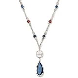 New England Patriots Crystal Logo Necklace