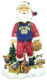 New York Knicks Santa Claus Forever Collectibles Bobble Head