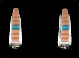 Angel Skin Coral Hoops, #TP192