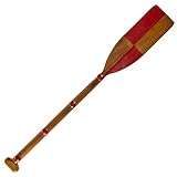 display Authentic Models Nautical Red Oar Kids Coat Rack Hooks Wooden Wall Mount