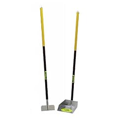 Flexrake Standard Poop Pet Scoop/Spade with 3-Feet Aluminum Handle