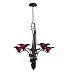 Tools & Hardware : ELK Lighting 10183/5PUR Villa 5 Light Chandeliers in Weathered Rust
