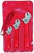 Crescent AC3C 3 Piece Chrome Finish Adjustable Wrench Set, Cushion Grip