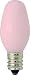 GE 26222 4-Watt 14-Lumen C7 Night Light Bulb, Pink, 2-Pack