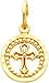 14K Gold Eternal Life Cross Charm