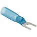 Morris Products 12260 Spade Terminal, Heat Shrinkable, Blue, 16-14 Wire Size, #8 Stud Size  (Pack of 100)