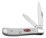 Case Cutlery 60188 Synthetic Peanut Jigged Handle, White