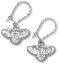 Atlanta Hawks Sterling Silver Dangle Earrings