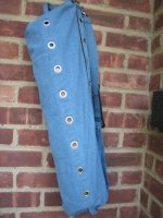 OmSutra OM102041-Blue Denim Compartmental Bag