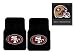 3-Piece San Francisco 49ers Automotive Interior Gift Set - A Set of 2 NFL Licensed Un...