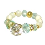 Blingist キュービックジルコニアリング ホワイトシェル 癒し RGR-1-03 リング シェル
