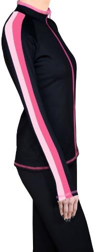 Figure Skating Jacket with 2-Tone Side Stripe - Bubble Gum