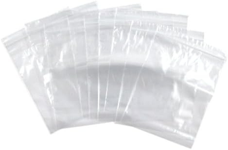 100 CLEAR Reclosable Zipper Bag 2 mil.thick. 5"x7"