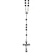 Sterling Silver Antiqued Amethyst Rosary title=