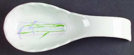 Corning Shadow Iris Spoon Rest/Holder (Holds 1 Spoon), Fine China