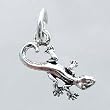 Tiny Sterling Silver Lizard Charm, #11518