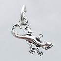 Tiny Sterling Silver Lizard Charm, #11518