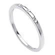 18K Ladies White Gold Diamond 0.06ct Wedding Band - Sizes 5-13