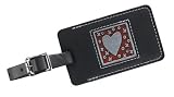 Heart Leather Luggage Tag